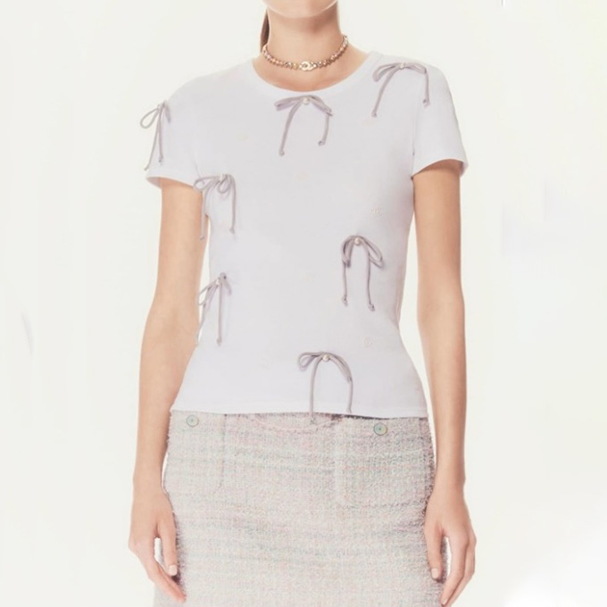 9A+ quality chanel bow t-shirt